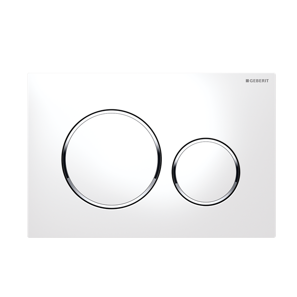 Geberit – Sigma – 115.882.KJ.1 – Sigma20 Dual Flush Button – White ...