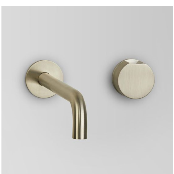 Astra Walker Assemble A81 05 48 01 Wall Set With Mixer Indent Handle Brushed Platinum Design Bathware
