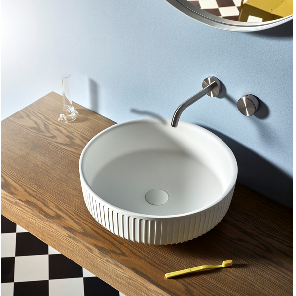 United Products – Flute – 1 023 001 – Vessel Basin – Matte White – Design  Bathware