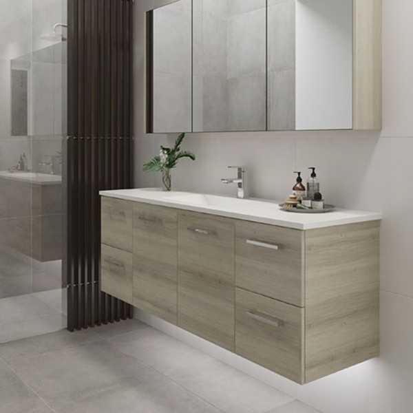 Timberline Nevada N151AW 1500mm Wall Hung Vanity Alpha Ceramic Top Design Bathware