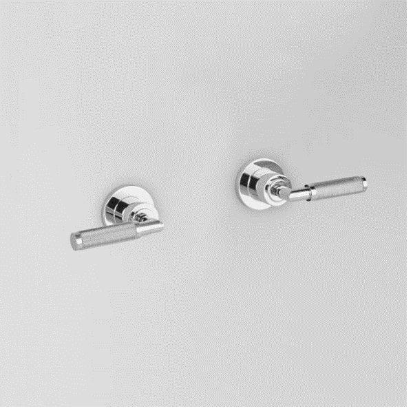 Astra Walker Assemble Knurled Icon + Lever A68.49.KN Wall Tap Set with Knurled Handles