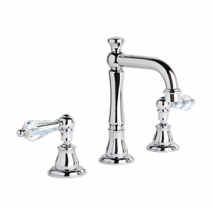Brodware - Neu England - 1.8000.02.8.01 - Basin Set with Kristall Levers - Chrome