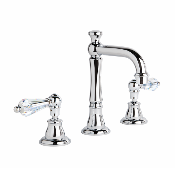 Brodware - Neu England - 1.8000.02.8.01 - Basin Set with Kristall Levers - Chrome