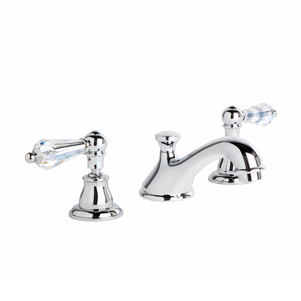Brodware - Neu England - 1.8000.03.8.01 - Basin Set with Kristall Levers - Chrome