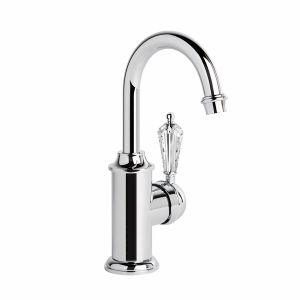 Brodware - Neu England - 1.8003.00.8.01 - Basin Mixer Single Kristall Lever with Swivel Spout - Chrome