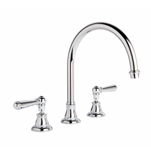 Brodware - Neu England - 1.8007.09.3.01 - Kitchen Set with Swivel Spout & Metal Levers - Chrome