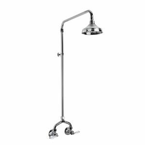 Brodware - Neu England - 1.8013.00.8.01 -  Exposed Shower Set with 150mm Rose & Kristall Levers - Chrome