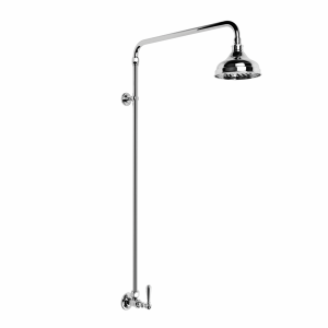 Brodware - Neu England - 1.8013.08.3.01 - Outdoor Shower Set Non-Mixing with 150mm Rose & Metal Lever - Chrome