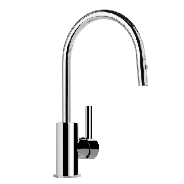 Brodware - City Plus - 1.9708.04.7.01 - Kitchen Mixer with Pull-out Spray - Wels 5 Star Flow Rate 6L/min - Chrome