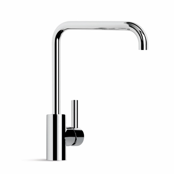 Brodware - City Plus - 1.9708.80.7.01 - Kitchen Mixer Single Lever with Square Swivel Spout - Wels 5 Star Flow Rate 6L/min - Chrome