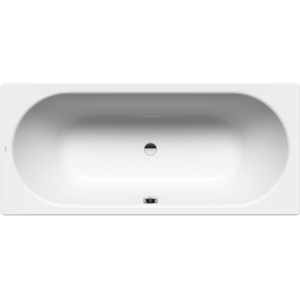 Kaldewei  - Classic Duo - 01-103-06 - Bath 1600mm - Alpine White with Overflow Chrome