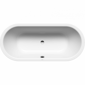 Kaldewei - Classic Duo - 01-113-06 - Oval Bath 1700mm - Alpine White with Overflow Chrome