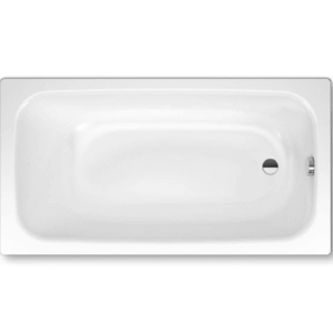 Kaldewei  - Cayono - 01-164-06 - Rectangle Wide Bath 1524mm - Alpine White with Overflow Chrome
