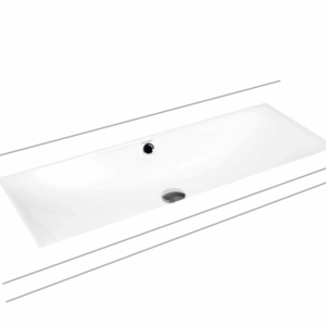 Kaldewei - Silenio - 01-3048 - Undercounter Rectangle Washbasin 934mm - Alpine White