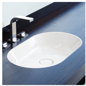Kaldewei - Centro - 01-3059 - Undercounter Oval Basin 610 x 380 - Alpine White