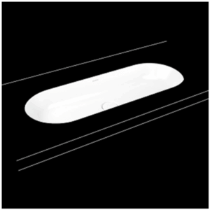Kaldewei - Centro - 01-3060 - Undercounter Oval Basin 910 x 380 - Alpine White
