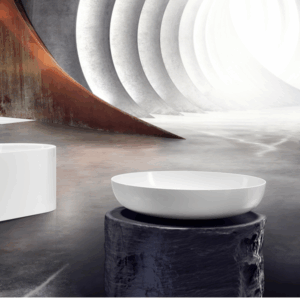 Kaldewei - Miena - 01-3180 - Countertop Round Basin  450mm - Alpine White