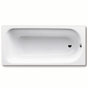 Kaldewei - Saniform Plus - 01-360-06 - Rectangle Bath 1400mm - Alpine White with Chrome Overflow