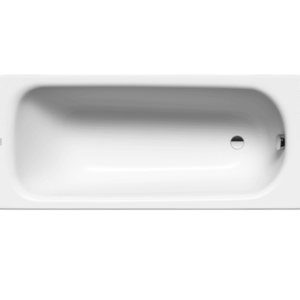 Kaldewei - Saniform Deep - 01-366-06 - Rectangle Bath 1400mm - Alpine White with Chrome Overflow