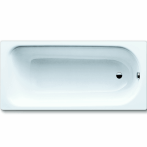 Kaldewei - Saniform Plus - 01-372-06 - Rectangle Bath 1600 x 750mm - Alpine White with Chrome Overflow