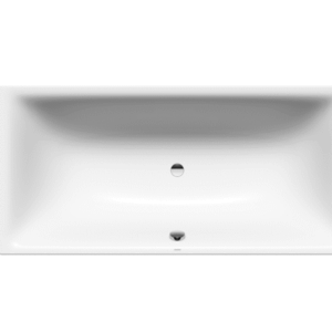 Kaldewei - Silenio - 01-676-06 - Rectangle Bath 1800mm - Alpine White with Chrome Overflow