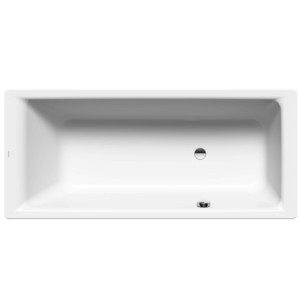 Kaldewei - Puro - 01-656-06 - Rectangle Bath 1700x750mm - Alpine White with Chrome Side Overflow