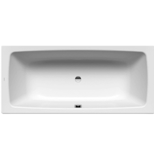 Kaldewei - Cayono Duo - 01-725-06 - Rectangle Bath 1800mm - Alpine White with Overflow Chrome
