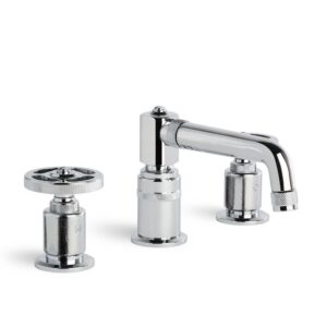 Brodware - Industrica - 1.6700.00.2.01 - Basin Set with Fixed Spout & Cross Handles - Chrome