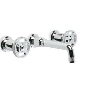Brodware - Industrica - 1.6705.00.2.01 - Wall Set with 185mm Spout and Cross Handles - Chrome