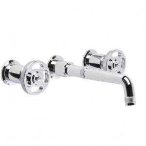 Brodware - Industrica - 1.6706.00.2.01 - Wall Set with 230mm Spout and Cross Handles - Chrome