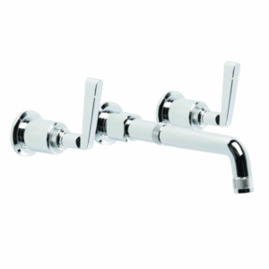 Brodware - Industrica - 1.6706.00.3.01 - Wall Set with 230mm Spout and Metal Levers - Chrome