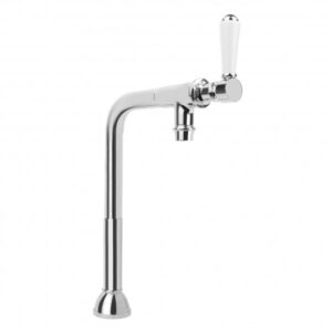 Brodware - Winslow - 1.8116.08.4.01 - White Porcelain Lever Bar Tap - Chrome