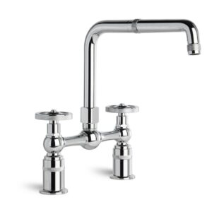 Brodware - Industrica - 1.6731.00.2.01 - Kitchen Set with Swivel Spout & Cross Handles - Chrome