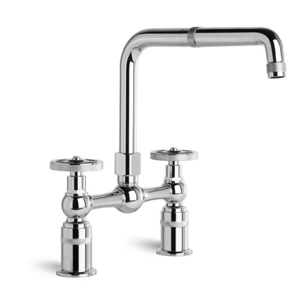 Brodware - Industrica - 1.6731.00.2.01 - Kitchen Set with Swivel Spout & Cross Handles - Chrome