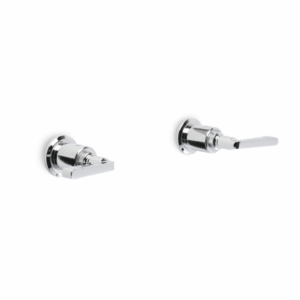 Brodware - Industrica - 1.6749.00.3.01 - Wall Taps with Metal Levers, Pair - Chrome