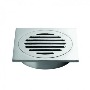 Brodware - Wastes and Traps - 1.7024.04.0.01 - Floor Grate Square 110mm - Chrome