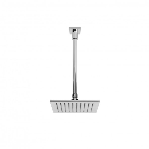 Brodware - SQ 75 - 1.7511.33.0.01 - Shower Rose 195mm and 300mm Ceiling Dropper - Wels 3 Star Flow Rate 9L/min - Chrome