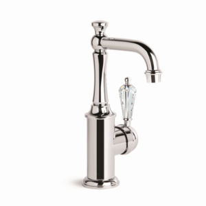 Brodware - Neu England - 1.8003.02.8.01 - Basin Mixer Single Kristall Lever with Traditional Swivel Spout - Chrome