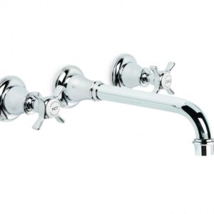 Brodware - Neu England - 1.8006.00.2.01 - Wall Set with 220mm Spout - Chrome