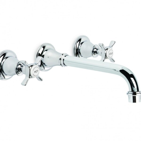 Brodware - Neu England - 1.8006.00.2.01 - Wall Set with 220mm Spout - Chrome