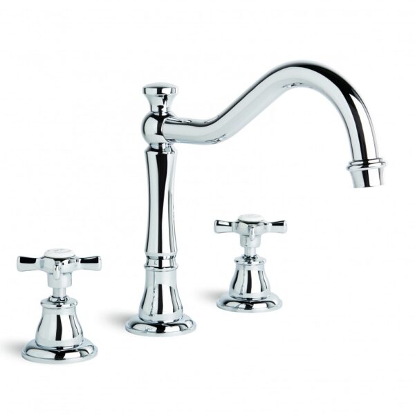 Brodware - Neu England - 1.8007.02.2.01 - Spa Set with Traditional Swivel Spout - Chrome