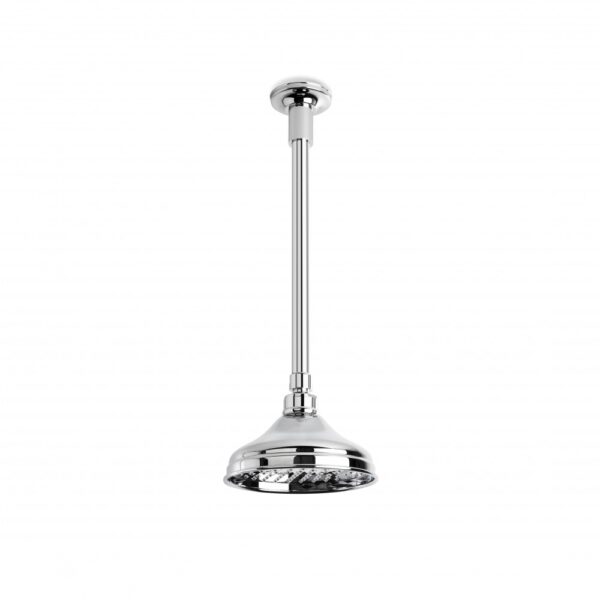 Brodware - Neu England - 1.8011.33.0.01 - 150mm Shower Rose with 300mm Ceiling Dropper - Chrome