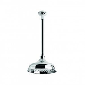 Brodware - Neu England - 1.8011.38.0.01 - 200mm Shower Rose with 300mm Ceiling Dropper - Chrome