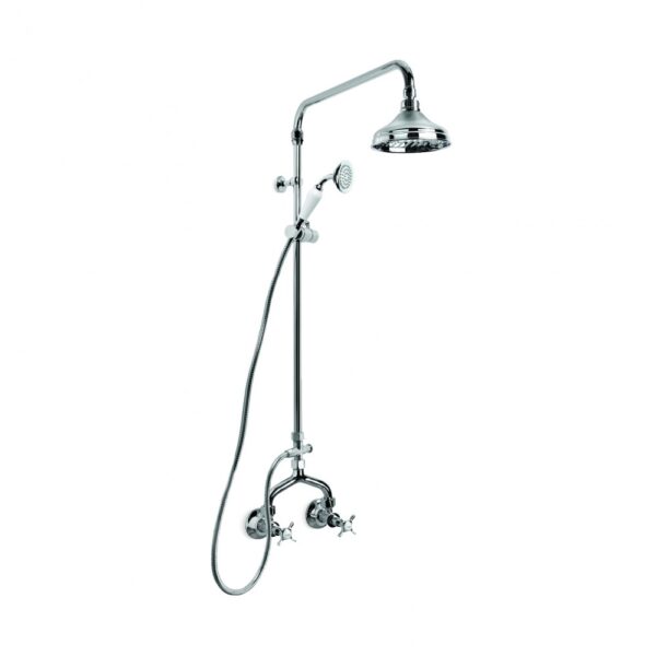 Brodware - Neu England - 1.8013.03.2.01 - Shower Set Exposed with 150mm Rose, Hand Shower and Diverter - Chrome