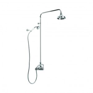 Brodware - Neu England - 1.8014.02.3.01 - Shower Mixer Exposed with 150mm Rose, Hand Shower and Diverter - Chrome