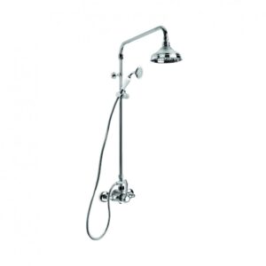 Brodware - Neu England - 1.8014.03.3.01 - Shower Mixer Exposed with 150mm Rose, Hand Shower and Diverter - Chrome