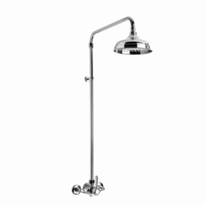 Brodware - Neu England - 1.8014.20.3.01 - Shower Mixer Exposed with 200mm Rose & Metal Lever - Chrome