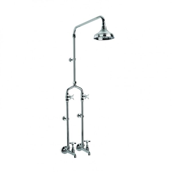 Brodware - Neu England - 1.8017.00.2.01 - Bath/Overhead Shower Set Exposed with 150mm Rose - Chrome