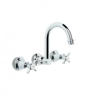 Brodware - Neu England - 1.8027.00.2.01 - Wall Set with 180mm Swivel Spout - Chrome