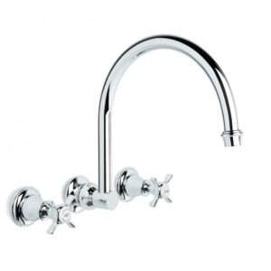Brodware - Neu England - 1.8028.00.2.01 - Wall Set with 255mm Swivel Spout - Chrome